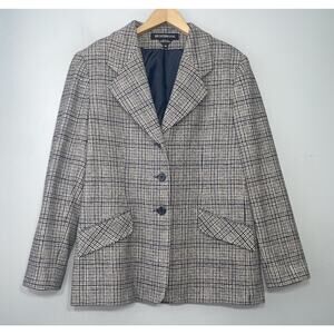 Vtg Braebrook Blazer Size 12 Plaid Wool Jacket Heritage Country Academia Twee